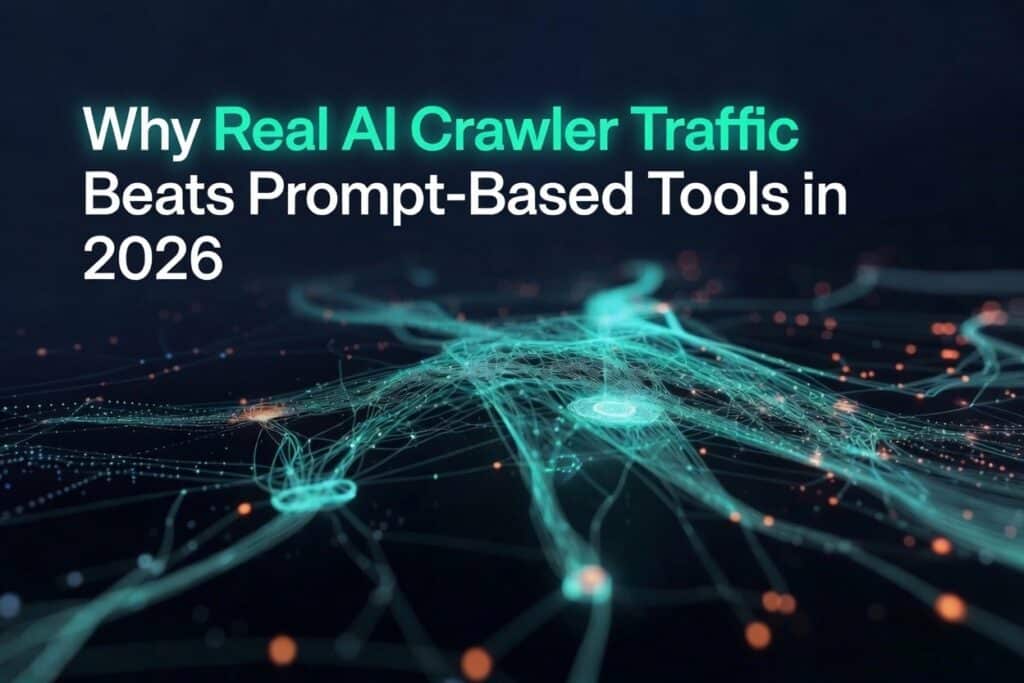 Why Real AI Crawler Traffic Beats Prompt-Based Tools in 2026