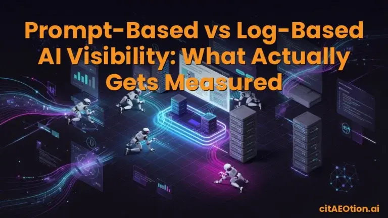 Prompt-Based vs Log-Based AI Visibility: What Actually Gets Measured