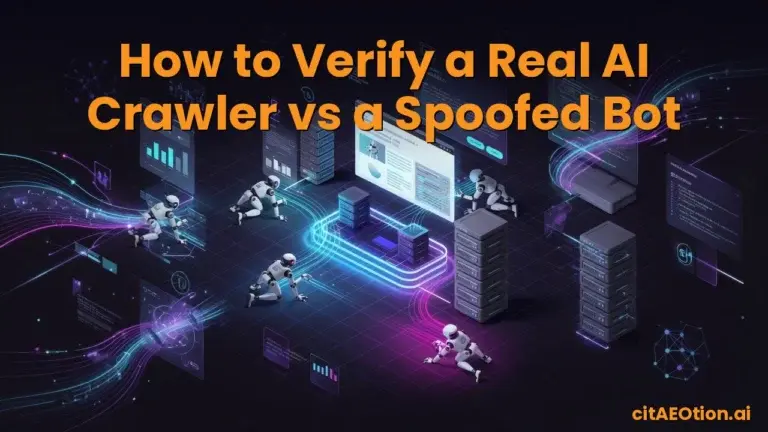 How to Verify a Real AI Crawler vs a Spoofed Bot