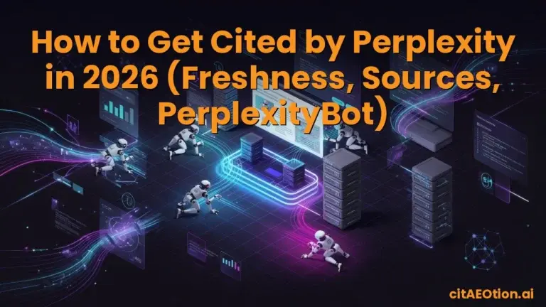 How to Get Cited by Perplexity in 2026 (Freshness, Sources, PerplexityBot)