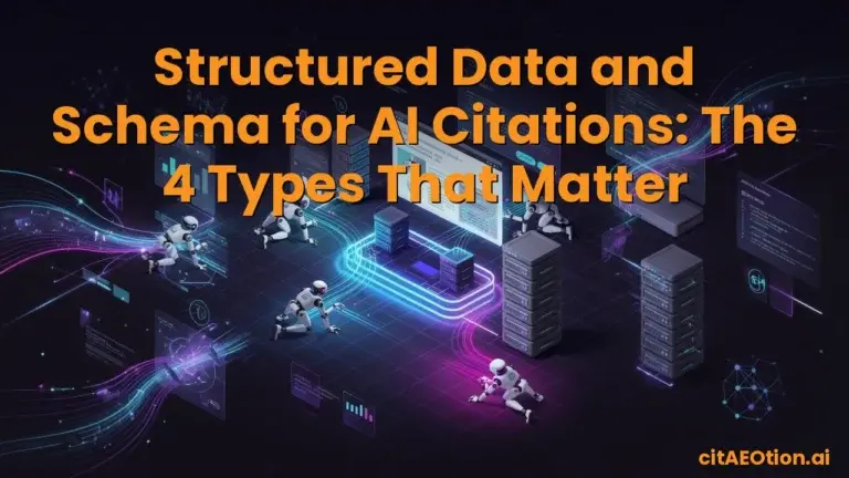 Structured Data and Schema for AI Citations: The 4 Types That Matter