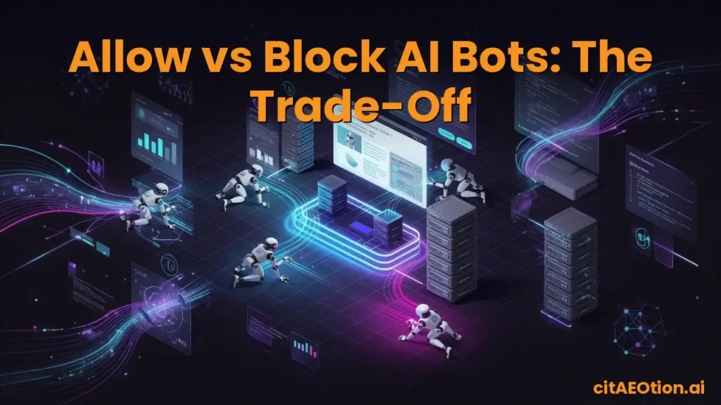 Allow vs Block AI Bots: The Trade-Off