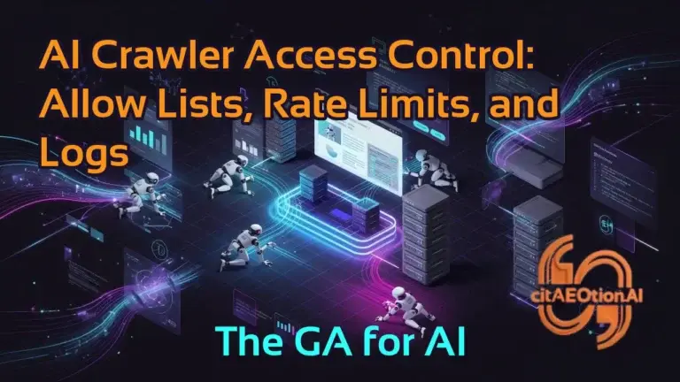 AI Crawler Access Control: Allow Lists, Rate Limits, and Logs