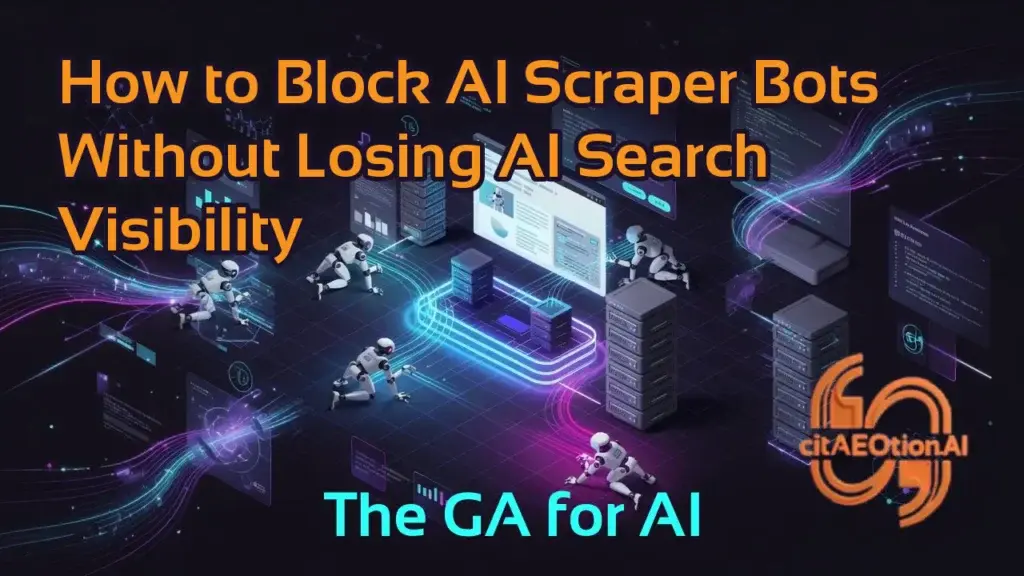 How to Block AI Scraper Bots Without Losing AI Search Visibility